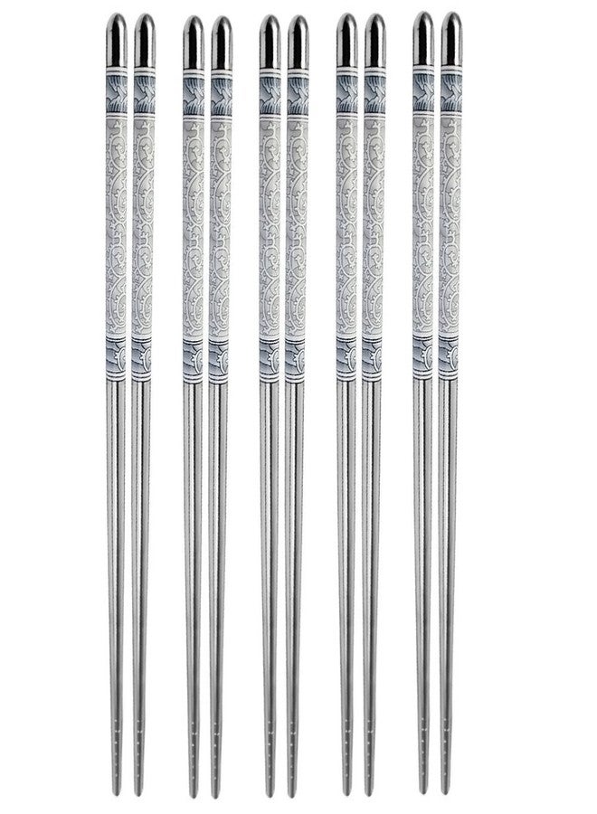 Amigozz Stainless Steel Round Chopstick(5pairs) - Image 1